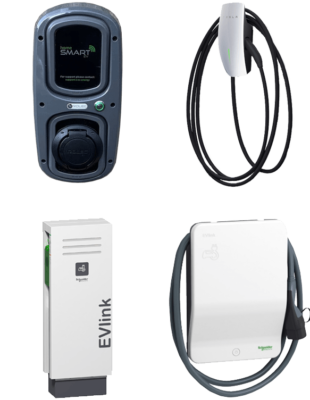 EV charger brands we install